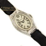 Ladies Rolex 18ct White Gold & Diamond Cocktail Watch c1928 mobile navigation (31)