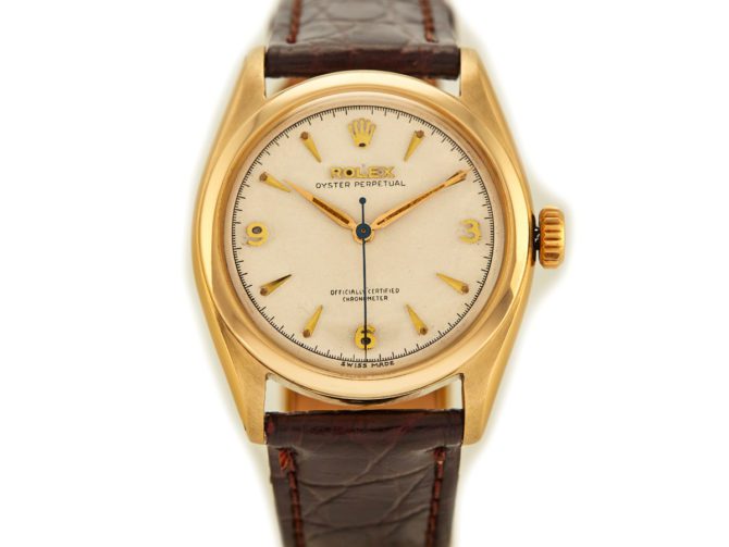 Rolex Oyster Perpetual Bubbleback Ref. 6084 14ct 1952 – ‘Explorer’ Dial (7)