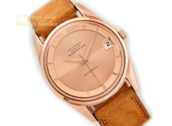 Universal Geneve Polerouter Cal.218-2 Date Automatic 18ct Pink Gold 1961