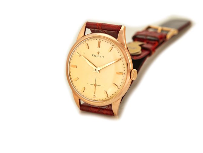 Zenith Cal.40 18ct Pink Gold 1964 35mm Oversize (14)