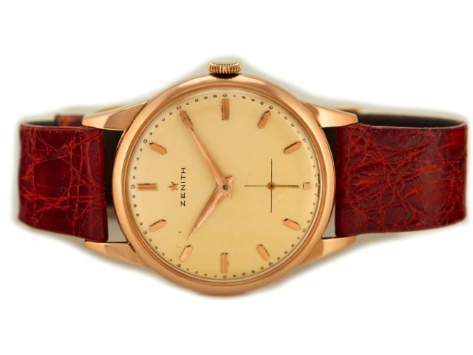 Zenith Cal.40 18ct Pink Gold 1964 35mm Oversize (5)