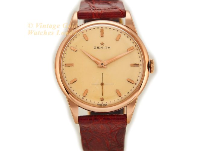 Zenith Cal.40 18ct Pink Gold 1964 35mm Oversize (22)