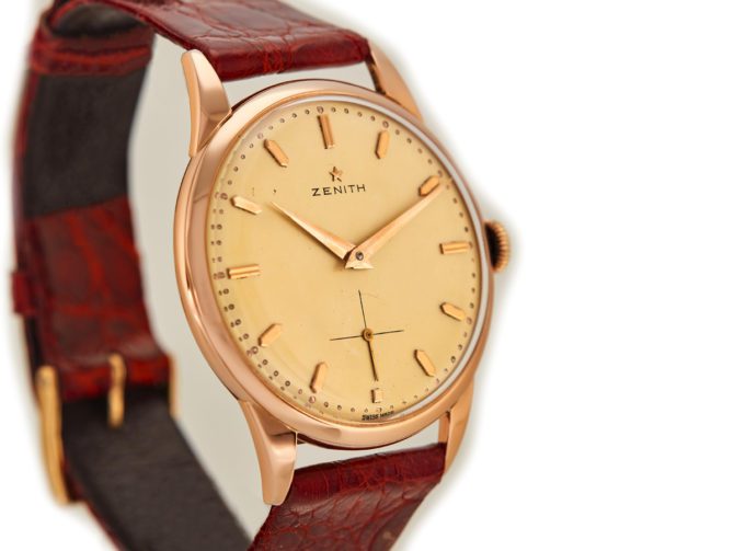 Zenith Cal.40 18ct Pink Gold 1964 35mm Oversize (10)