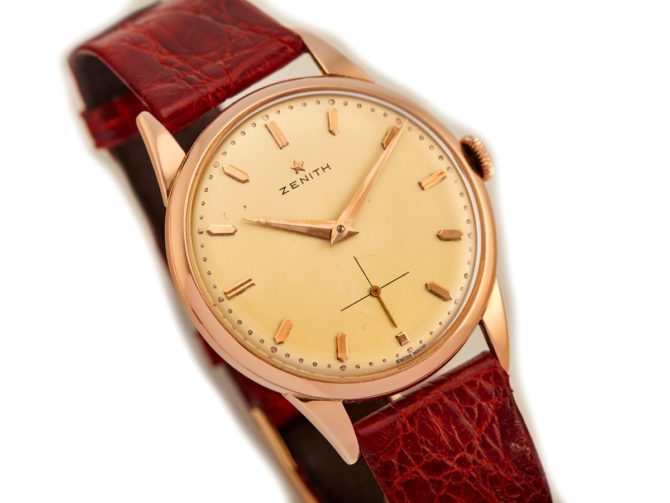 Zenith Cal.40 18ct Pink Gold 1964 35mm Oversize (12)