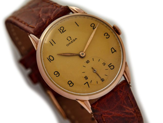 Omega Cal.30 T2 18ct Pink Gold 1945 (13)