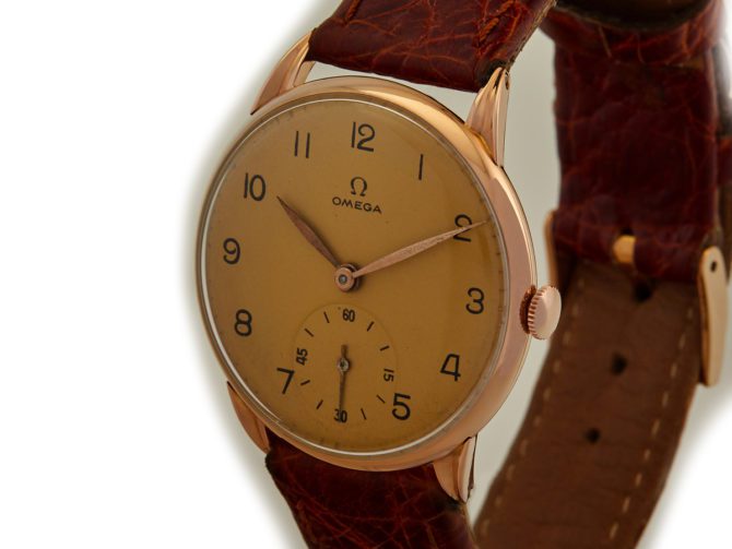 Omega Cal.30 T2 18ct Pink Gold 1945 (4)