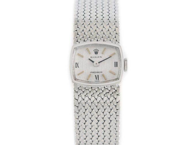 Ladies Rolex Precision 9ct White Gold 1972 (7)