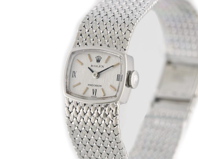 Ladies Rolex Precision 9ct White Gold 1972 (8)