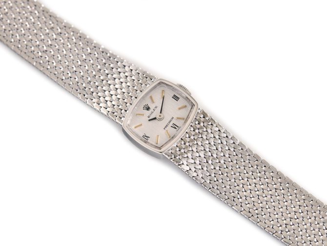 Ladies Rolex Precision 9ct White Gold 1972 (11)