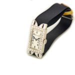 Ladies Rolex 18ct White Gold & Diamond Cocktail Watch c1930 mobile navigation (14)