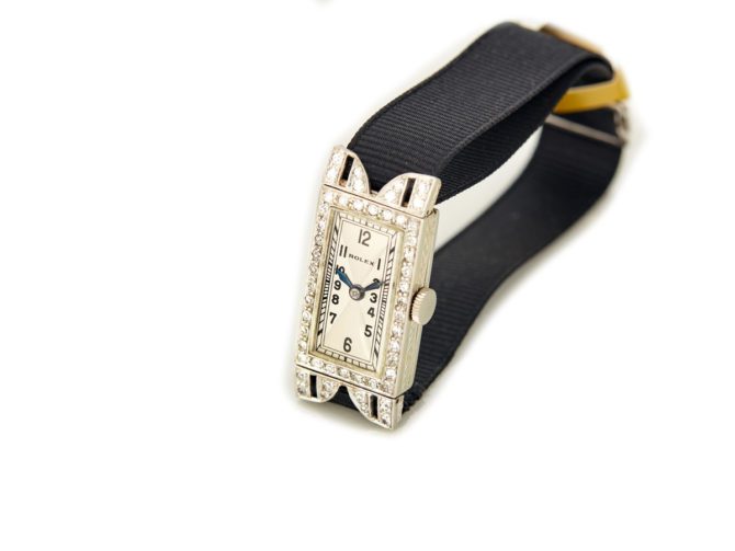 Ladies Rolex 18ct White Gold & Diamond Cocktail Watch c1930 (14)
