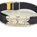 Ladies Rolex 18ct White Gold & Diamond Cocktail Watch c1930 mobile navigation (2)