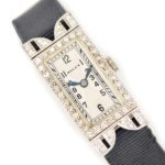 Ladies Rolex 18ct White Gold & Diamond Cocktail Watch c1930 mobile navigation (4)
