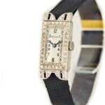 Ladies Rolex 18ct White Gold & Diamond Cocktail Watch c1930 mobile navigation (7)