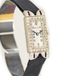 Ladies Rolex 18ct White Gold & Diamond Cocktail Watch c1930 mobile navigation (8)