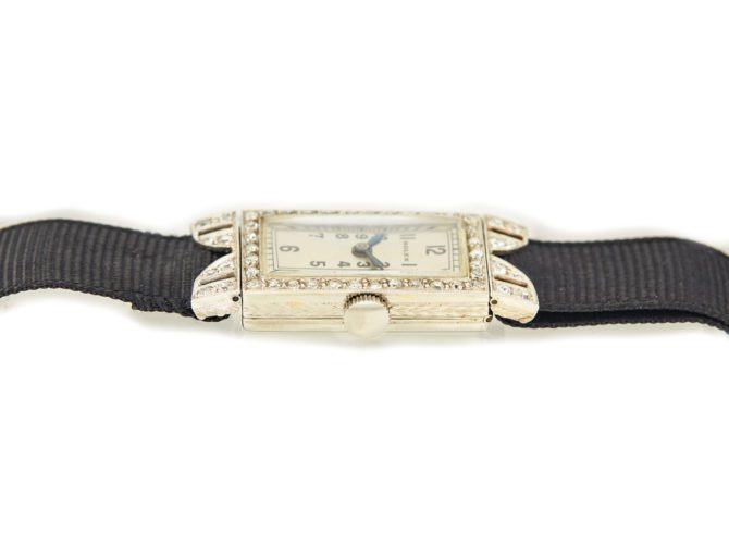 Ladies Rolex 18ct White Gold & Diamond Cocktail Watch c1930 (9)