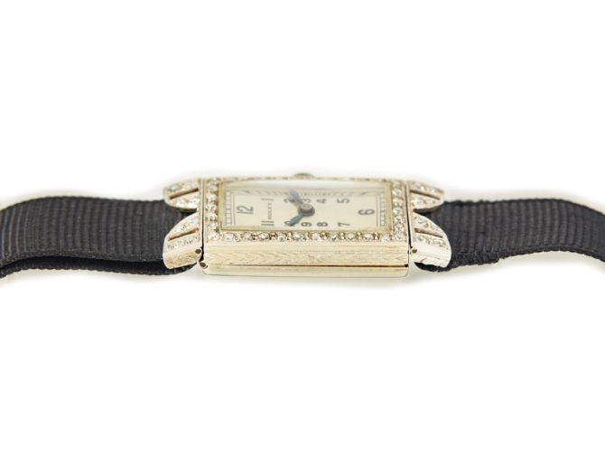 Ladies Rolex 18ct White Gold & Diamond Cocktail Watch c1930 (10)