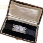 Ladies Rolex 18ct White Gold & Diamond Cocktail Watch c1930 mobile navigation (37)
