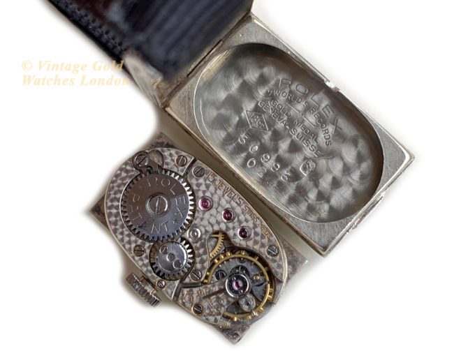 Ladies Rolex 18ct White Gold & Diamond Cocktail Watch c1930 (39)