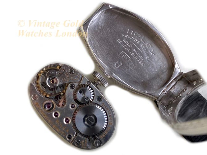 Ladies Rolex 18ct White Gold & Diamond Cocktail Watch c1928 (43)