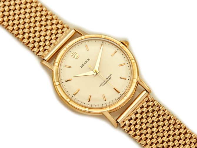 Rolex Precision Metropolitan Chronometer 18ct 1955 (3)