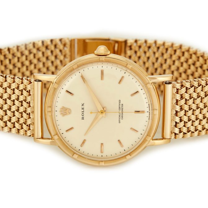 Rolex Precision Metropolitan Chronometer 18ct 1955 (8)