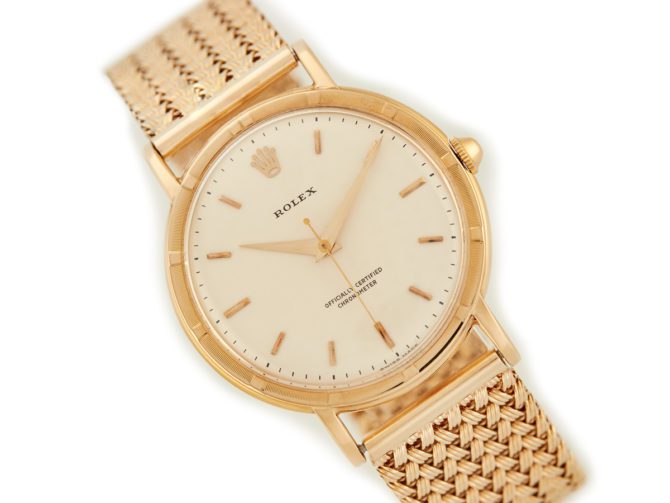 Rolex Precision Metropolitan Chronometer 18ct 1955 (10)