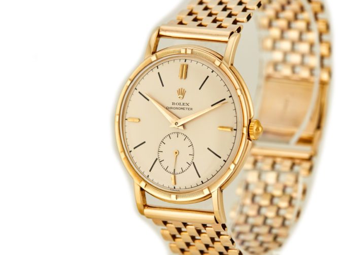 Rolex Precision Metropolitan Chronometer Sub-Dial 14ct 1953 (10)