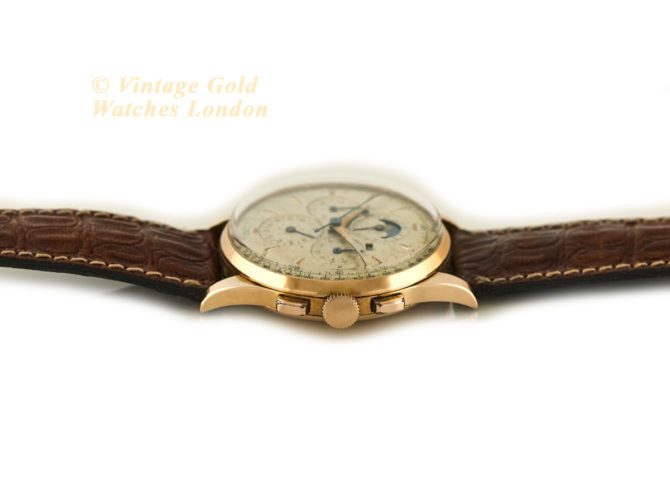 Universal Geneve Tri-Compax 18ct Pink Gold 37.5mm 1958 (31)