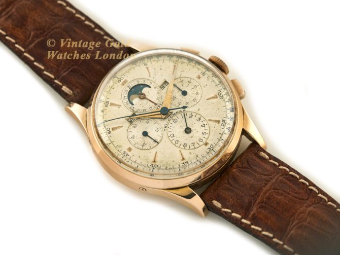 Universal Geneve Tri-Compax 18ct Pink Gold 37.5mm 1958 (29)