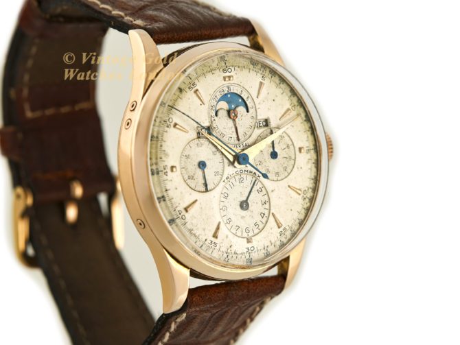 Universal Geneve Tri-Compax 18ct Pink Gold 37.5mm 1958 (19)