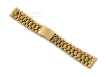 Rolex Day Date / Datejust Bracelet Bark Finish 18ct Yellow Gold