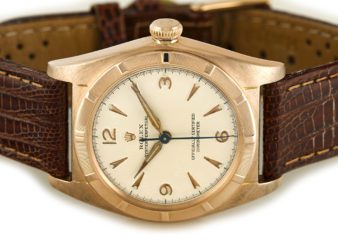 Rolex Oyster Perpetual Bubbleback 14ct Pink Gold 1948
