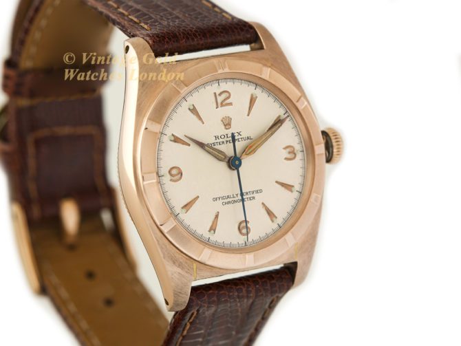 Rolex Oyster Perpetual Bubbleback 14ct Pink Gold 1948 (20)