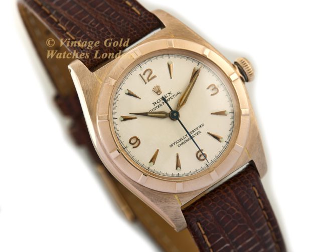 Rolex Oyster Perpetual Bubbleback 14ct Pink Gold 1948 (18)