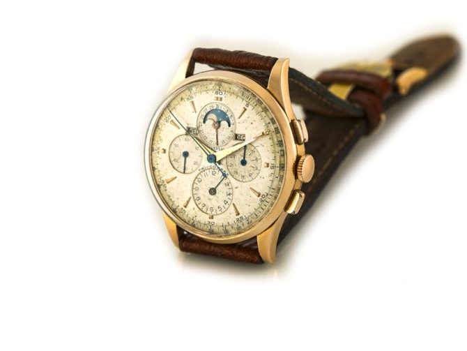 Universal Geneve Tri-Compax 18ct Pink Gold 37.5mm 1958 (10)