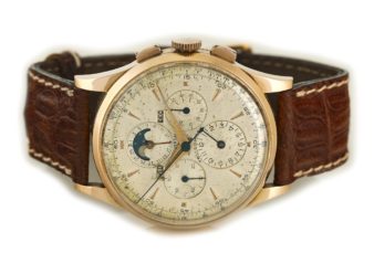 Universal Geneve Tri-Compax 18ct Pink Gold 37.5mm 1958