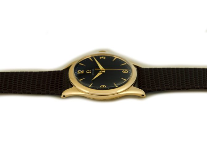 Omega Cal.420 9ct Black Dial 1955 (14)