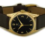 Omega Cal.420 9ct Black Dial 1955 mobile navigation (5)