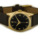 Omega Cal.420 9ct Black Dial 1955 mobile navigation (6)