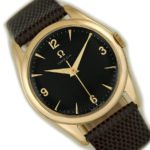 Omega Cal.420 9ct Black Dial 1955 mobile navigation (7)
