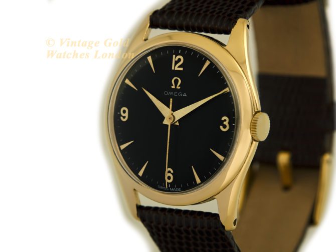 Omega Cal.420 9ct Black Dial 1955 (24)