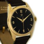 Omega Cal.420 9ct Black Dial 1955 mobile navigation (20)