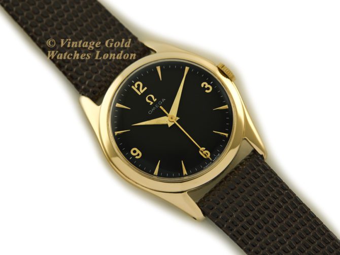 Omega Cal.420 9ct Black Dial 1955 (30)