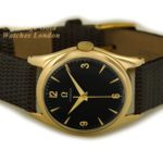 Omega Cal.420 9ct Black Dial 1955 mobile navigation (28)