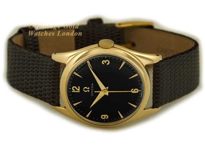 Omega Cal.420 9ct Black Dial 1955 (28)