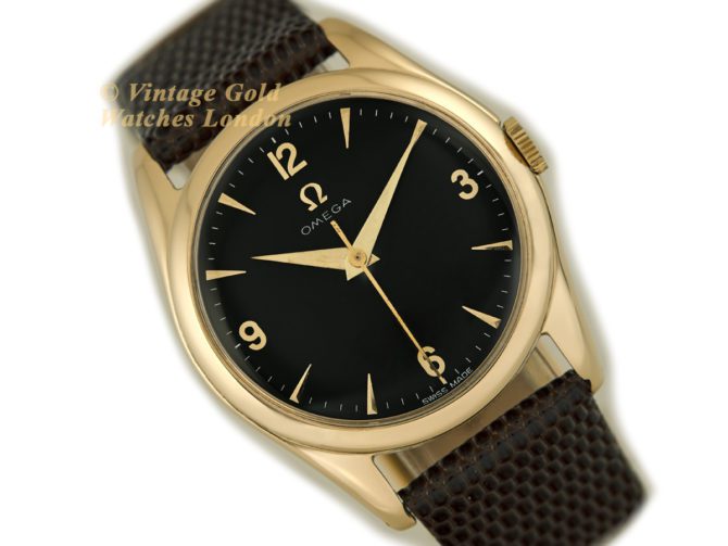 Omega Cal.420 9ct Black Dial 1955 (16)