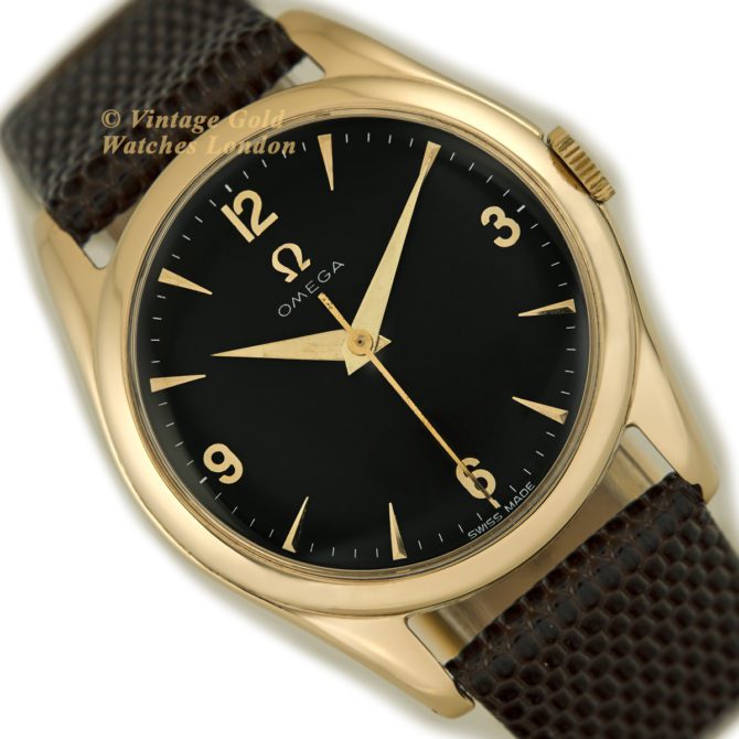 Omega Cal.420 9ct Black Dial 1955 (44)