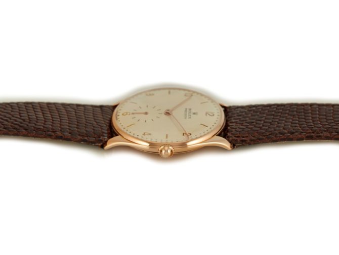 Rolex Precision Chronometer Cal.700 18ct Pink Gold c1945 (4)