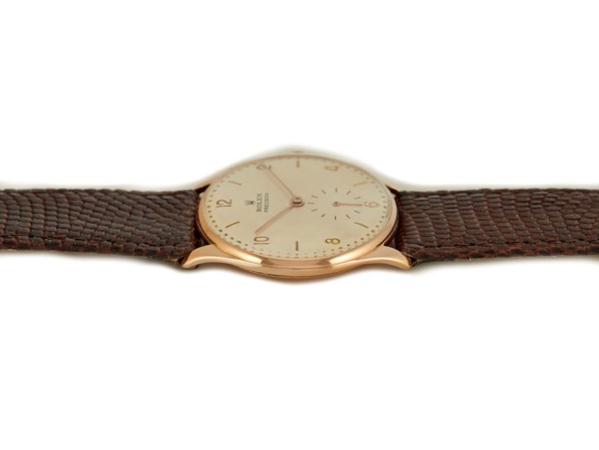Rolex Precision Chronometer Cal.700 18ct Pink Gold c1945 (5)